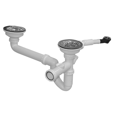SIPHON  DOUBLE BAC COMPLET SINTHETIKA ( 61001106+61001148+61001234) 90MM