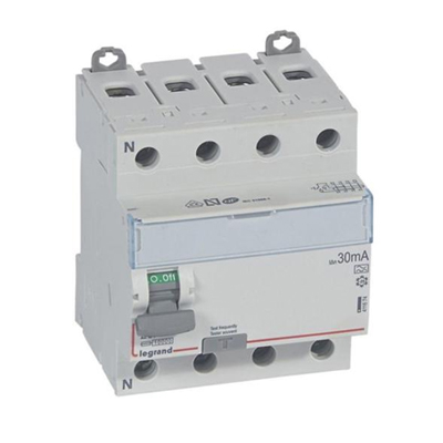 INTER DIFF DX3  4P¨400V 25A 30MA TYPE A DEPART BAS VIS V 411674