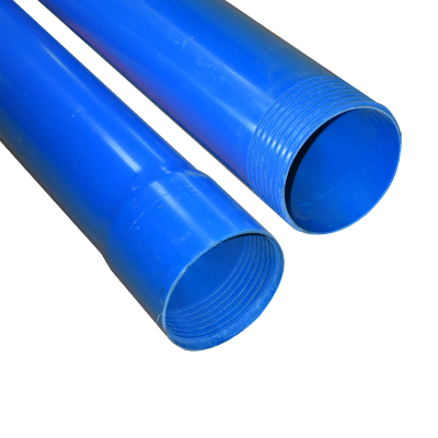 TUYAU DE FORAGE EN PVC BLEU Ø200 x T7.7 mm PN10, 2.9 m 2110207152