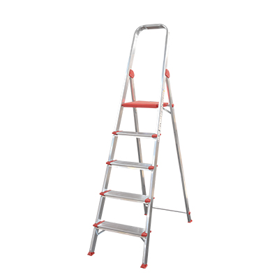 ESCABEAU EN ALUMINIUM AVEC MARCHE 120MM 5MARCHE 1.12M 4KG 10071 (MXLD JRMX)