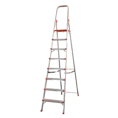 ESCABEAU EN ALUMINIUM AVEC MARCHE 120MM 8MARCHE 1.82M 6.10KG 10074  (MXLD JRMX)