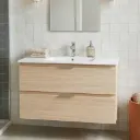 Lavabo meuble sans miroir 101X46X18 3279 + 7903 sans bonde (RANDAL)