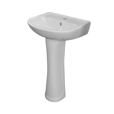LAVABO AVEC COLONNE L465 x W400 x H775 mm 1010402010