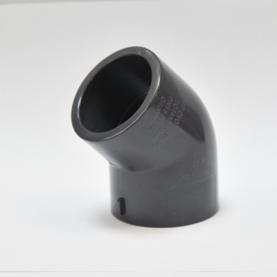 COUDE PVC 45° Ø40x4 mm  F/F PN16 GRIS  FONCE    2110207111