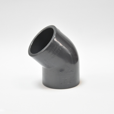 Coude PVC 45° Ø50x5 mm F/F PN16 gris fonce 2110207112