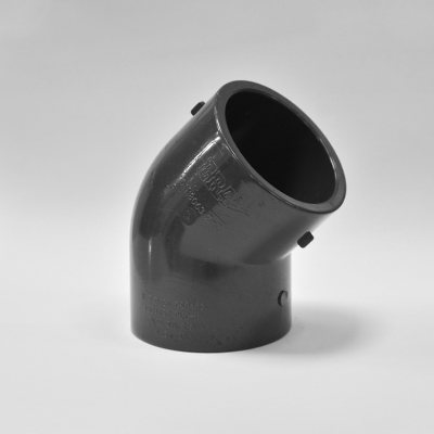 COUDE PVC 45° Ø63x5 mm  F/F  PN16 GRIS FONCE  2110207113