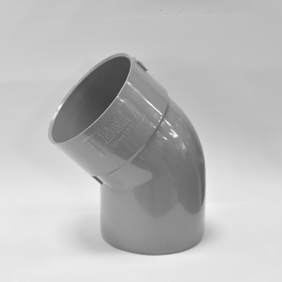 COUDE PVC 45° Ø100 x 3.3 mm  M/F  PN16 GRIS CLAIR  2110207121