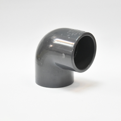 Coude PVC 90° Ø50x5 mm F/F PN16 gris fonce 2110207109