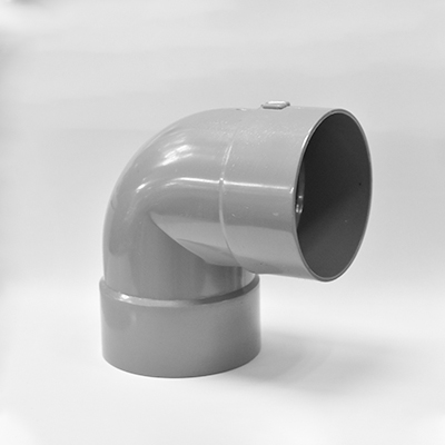 COUDE PVC 90° Ø100 x 3.3 mm  F/F GRIS CLAIR 2110207118