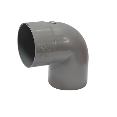 COUDE PVC 90° Ø100 x 3.3 mm GRIS CLAIRE  M/F 2110207119