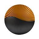 APPLIQUE  LED NOIR GOLD  LX849/6W+1W 0407APF WARM IP65