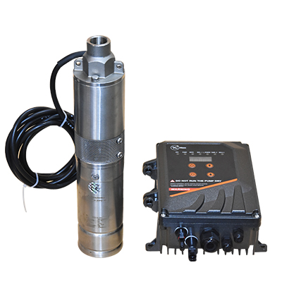 POMPE A EAU SOLAIRE 3PS1,5-65-24/250 24V /250W H. 65m DEBIT.N 1,5m3/h 3/4" IP68 2110304052