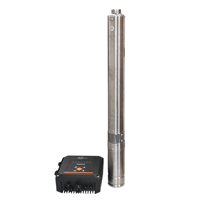 POMPE A EAU SOLAIRE 3PS5,2-8072/50  72V 750W  H.80M DEBIT.N 5,2m3/h D.1" IP68 2110304057
