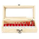 KIT JEU D'EMBOUTS 10 FRAISES DROITES 6MM FRAISEUSE STAYER 0001.002366