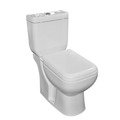 WC COMPLET BLANC HORIZONTAL P TRAP  L. 630 X W. 370 X H. 790 MM, 1010501013 (-30%)