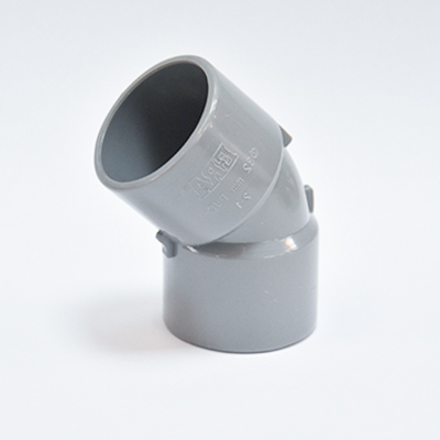 Coude PVC 45° gris claire F/F Ø32 U930243