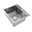EVIER INOX  SIMPLE BAC AVEC ACCESSOIRES L 500 x W 440 x H 200 3MM 1020201017