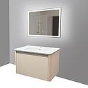 LAVABO MEUBLE Model No. JX06 + MIROIR LED L.80Xl.50XH.50CM (3elements) AVEC BONDE    1010301094