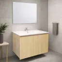 Lavabo meuble model no. DQ80 + miroir L.80Xl.47X50CM sans bond (3elements); 1010301097