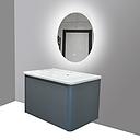 LAVABO MEUBLE Model No. JX08 + MIROIR LED L.80Xl.48xH.50CM (3elements) AVEC BONDE    1010301095