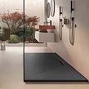 RECEVEUR DE DOUCHE RECTANGULAIRE EN RESINE AVEC SIPHON  LINE 120X80 BLACK