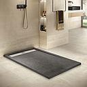 RECEVEUR DE DOUCHE RECTANGULAIRE EN RESINE AVEC SIPHON EASY 120X80 BLACK