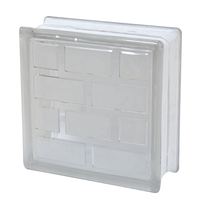 Brique de verre 19x19x8cm brick gem clear PRIX NET
