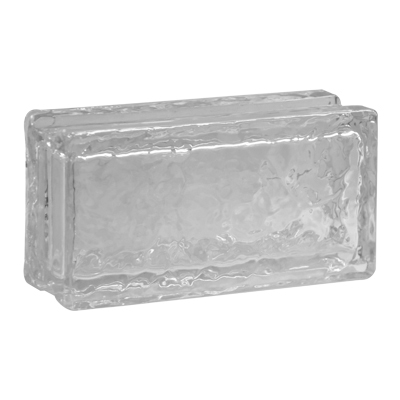 BRIQUE DE VERRE 20x10x5cm CRT- ICE SHADOW CLEAR PRIX NET