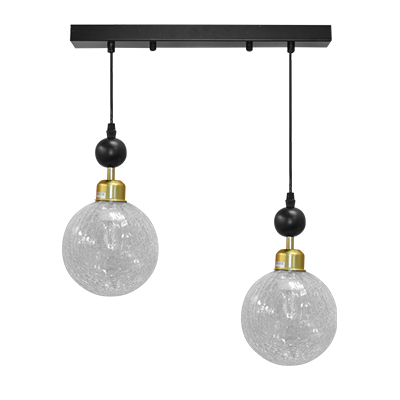 LAMPE SUSPENDU,450x150mm THD30550B-2 AVEC AMPOULE E27 4W 2800K 220V50/60Hz  (RITL)