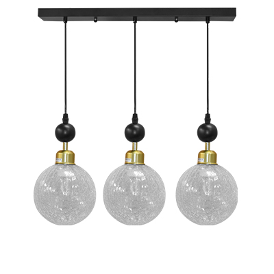 LAMPE SUSPENDU,650x150mm THD30550B-3 AVEC AMPOULE 4W E27 2700K 220V 50/60Hz (RITL)