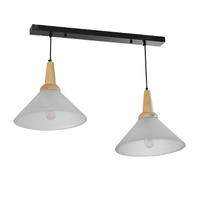 LAMPE SUSPENDU,650x280mm MMD6405-2 avec ampoule 4w E27 2700K 220V-240V  (RITL)