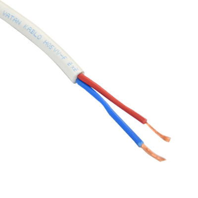 CABLE VGV SOUPLE BLANC 300/400V 2X2,5MM²  H05VV-F (B-R) (VTN) /M TURQUIE