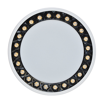 Plafonnier LED encastre rond 18W blanc chaud PB33-R18W+ color:wh+ 75-205mm 85-265V 50/60Hz (RITL)