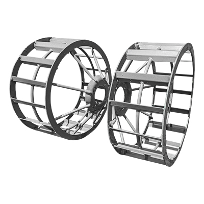 ROUE A CAGE METALLIQUE GM GRIS  3050101253