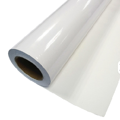 AUTOCOLLANT IMPRIMABLE (vinyle blanc) L50m x l1,52m  Epaisseur 0,08mm 2140410007