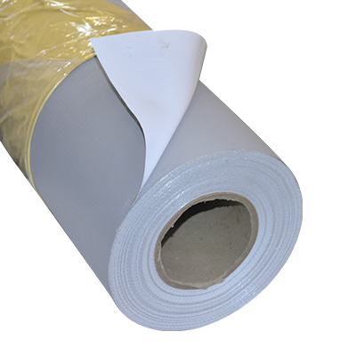 BACHE PVC BLANC/GRIS RESISTANT UV 500D x 500D, 1.6 x 50 m 36KG EKO 2140410005