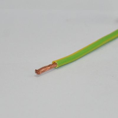 FIL ISOLE SOUPLE HO7VK 2,5MM  VERT/JAUNE (CKR)  /M