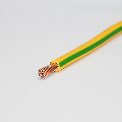 FIL ISOLE SOUPLE HO7VK 10MM VERT/JAUNE (CKR)  /M