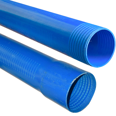 TUYAU DE FORAGE CREPINE EN PVC Ø125 x T5.5 mm PN10, 2.9 m BLEU 2110207162