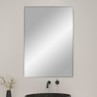 MIROIR  SALLE DE BAIN  W. 60 x H. 80 cm RECTANGLE SANS LUMIERE LED 1010908004