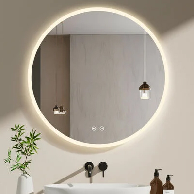 MIROIR  SALLE DE BAIN LED SANS CADRE, ANTI-BUEE Ø 80 cm ROND IP20 4000 K AC 110-240 V/DC 12 V 1010909002