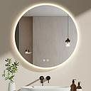 MIROIR  SALLE DE BAIN LED SANS CADRE, ANTI-BUEE Ø 80 cm ROND IP20 4000 K AC 110-240 V/DC 12 V 1010909002
