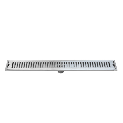 CANIVEAU DE DOUCHE  RECTANGULAIRE   Ø50 L. 70 x W. 10 x H. 6 cm  INOX 304 BROSSE SIPHON HORIZONTAL   1010108022