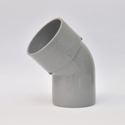 COUDE PVC 45° Φ63x3.25 M/F GRIS CLAIR UDLE02