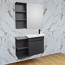 LAVABO MEUBLE +MIROIR NIGERIA  75 CM 90-1198  (CLK)TURQUIE 3 ELMTS  SANS BONDE