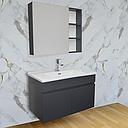 LAVABO MEUBLE +MIROIR DENMARK  80 CM 90-1201  (CLK)TURQUIE 3 ELMTS SANS BONDE