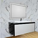 LAVABO MEUBLE +MIROIR 100 CM CLK-022  (CLK)TURQUIE  4 ELMT SANS BONDE