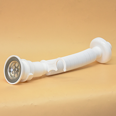SIPHON LAVABO/EVIER EXTENSIBLE 1-1/2 - DEUX PARTIES Ø32 - VIS INOX 304. DRAIN 64 MM - LONGUEUR 75 CM IZYAPI 18 0071