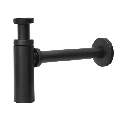 Siphon lavabo reglable moon type 200-250 noir mat - Izyapi 24 0015