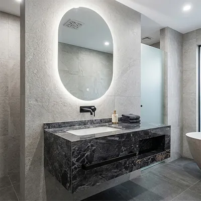 LAVABO + MIROIR ,1000x500x300mm AY04-100( )  (RITL) (2elmts) SANS BONDE